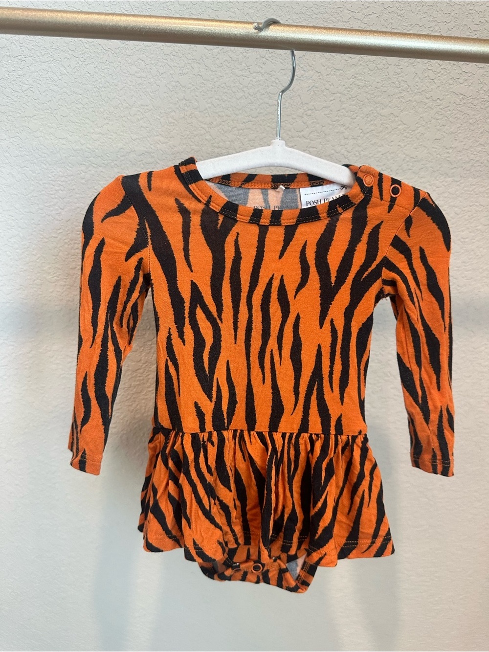 Posh Peanut viscose from bamboo tiger onesie 0-3 months